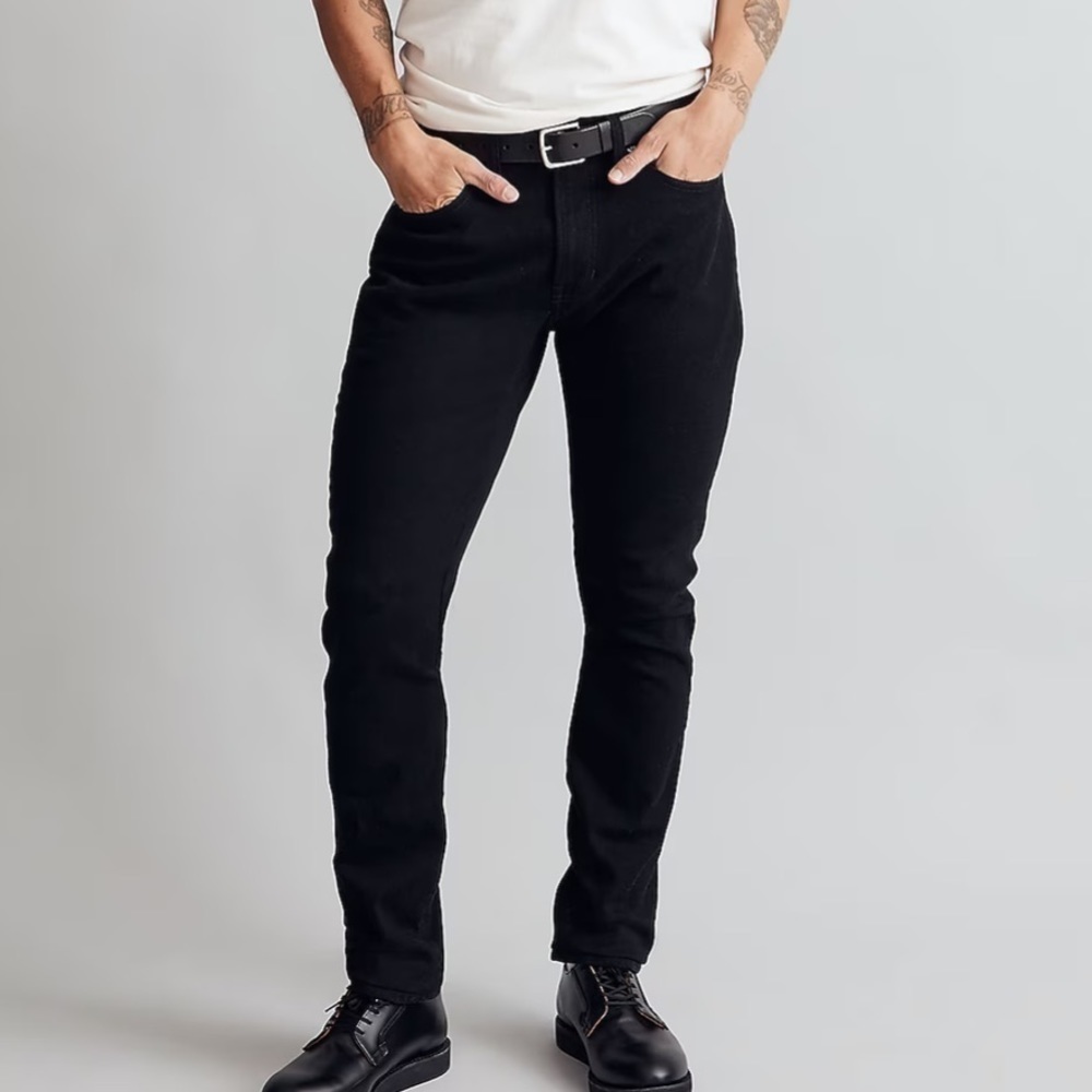 Madewell athletic slim jeans black wash 40 x32